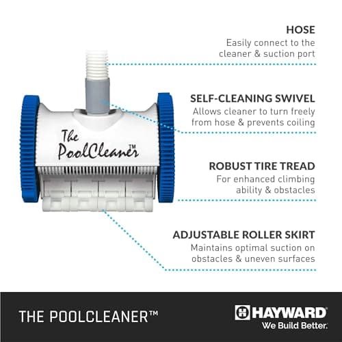 Hayward W3PVS20JST Poolvergnuegen Suction Pool Cleaner for In-Ground Pools up to 16 x 32 ft. (Automatic Pool Vaccum)