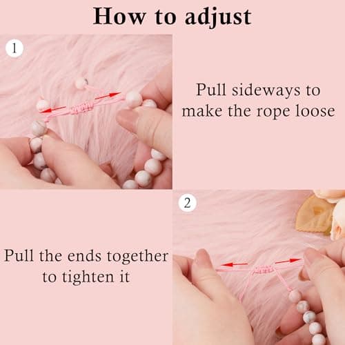 Sereney Birthday Gifts for Girls, Beaded Bracelets as 1 3 4 5 6 7 8 9 10 11 12 13 15 16 Year Old Birthday Gift, Adjustable Stone/Pearl Bracelet as Happy Birthday Gifts for Daughter Granddaughter Niece