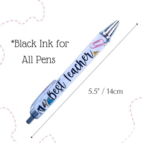 YJ PREMIUMS 10PC Teacher Pen | Fun Cute Funny Cool Best Pens for Teacher Set Pack Teach Love Inspire Writing School Sayings Preschool Appreciation Gifts Supplies Gift Supply in Bulk