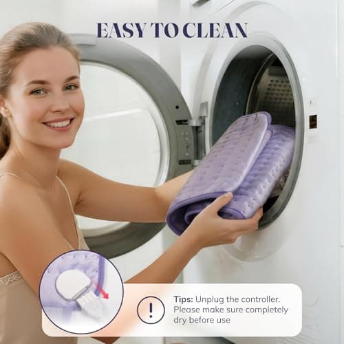 6 Heat Levels, 4 Timers, Moist Heat Pad for Neck Shoulder Abdomen Back, Ideal Gifts for Women Christmas Gift for Mom & Women, Heating Pad for Period Cramps & Back Pain B0FKYN2994