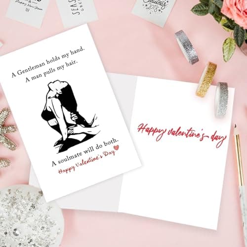 Valentines Day Card Gifts for Him Men, Happy Valentine's Day Gifts for Husband Boyfriend Fiance form Wife Girlfriend Fiancee, Mens Valentines Gifts Ideas, Vday Card