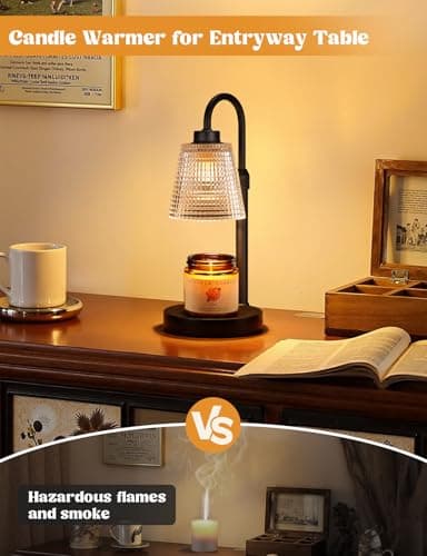 Dimmable Candle Warmer for Jar Candles, Height Adjustable Wax Warmer,Halloween Decorations House Warming Gifts New Home Innqoo Candle Warmer Lamp with Timer Home Decor Birthday Gifts for Women B0DZFGTCLR