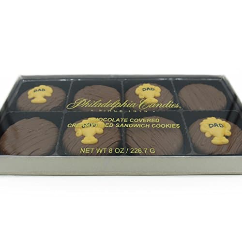 Philadelphia Candies Milk Chocolate Covered OREO Cookies, Dad Trophy Father's Day Gift 8 oz