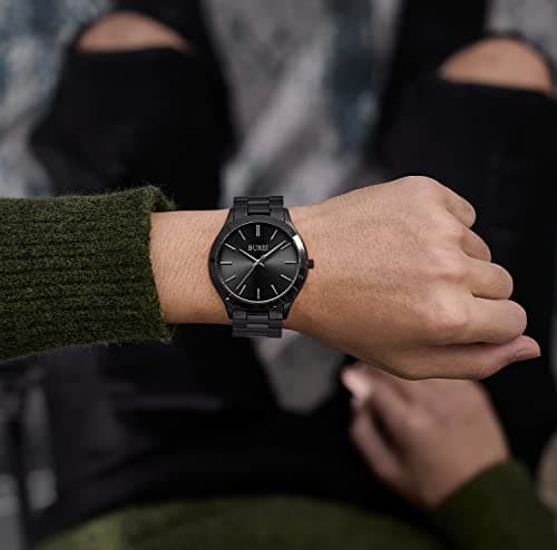 BUREI Men Watches Fashion Analog Stainless Steel Quartz Waterproof Watches,Gift for Men.