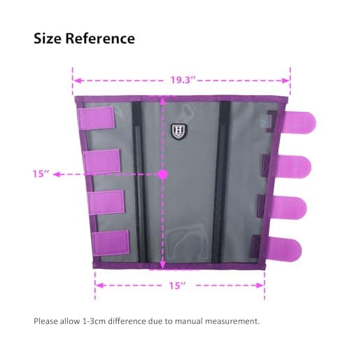 Harrison Howard Loose-Fitting Horse Fly Leggings Breathable, Tear-Resistant Fine Mesh Leg Guards Stay-on Comfortable Fly Boots (Set of 4)