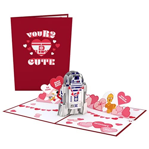 Lovepop Valentines Day Card for Her, Him - 3D Star Wars Greeting Pop-Up Cards - YouR2 Cute - 5" x 7" - Blank Notecard & Envelope Included