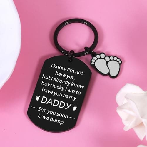 New Dad Gifts for Men: First Fathers Day Keychain