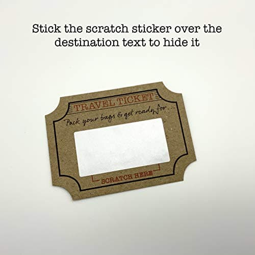 Surprise Mini Suitcase & Mini Travel Ticket Scratch & Reveal Card Gift. Perfect for Valentines, Vacations, Birthday, Family Trips Away! B0C55W9RHB