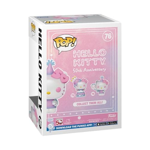Funko POP! Sanrio: Hello Kitty 50th - Hello Kitty with Balloons - Collectable Vinyl Figure - Gift Idea - Official Merchandise - for Kids & Adults - Anime Fans - Model Figure for Collectors