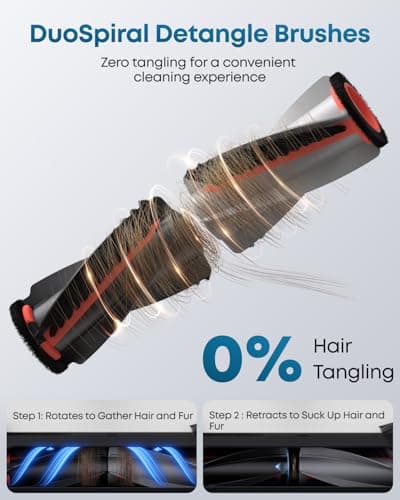 eufy Robot Vacuum E25, HydroJet System with Roller Mop, 20,000 Pa Turbo Suction, All-in-One Robot Vacuum and Mop Combo, Edge-to-Corner Cleaning, Zero-Tangle Design, AI Obstacle Avoidanced, White