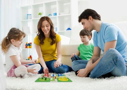 Merchant Ambassador: Classic Games, 100 Games, Enjoy 100 Different Games, Includes 5 Double-Sided Playing Boards, Fun for Children and Adults, For Ages 3 and up