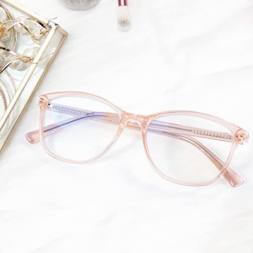 Madison Avenue Square Vintage TR90 Blue Light Blocking Reading Glasses for Women, Anti Eyestrain/Glare Computer Readers