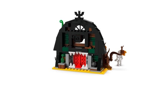 LEGO Halloween Barn Building Toy - Room Decor & Pretend Play Set for Boys & Girls, Ages 9+ - Halloween Toys & Crafts for Kids - Gift Idea - W/Scary Skeleton Minifigure - 40721