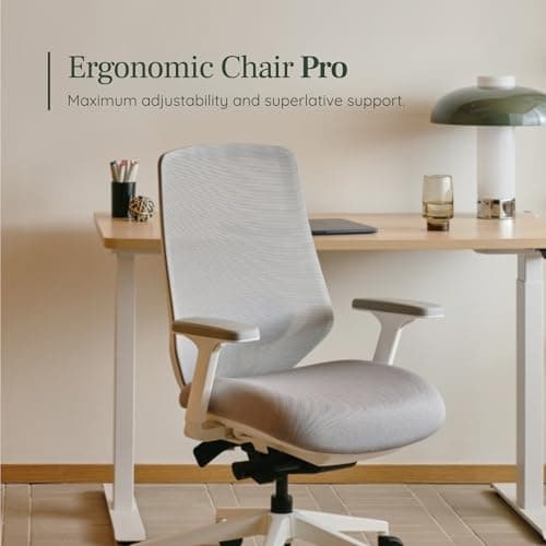Branch Ergonomic Chair Pro - Mesh Office Chair with 14 Points of Adjustment - Height, Depth & Tilt Adjustable - 5D Armrests - Forward Tilt, Smooth Recline, and Lumbar Support - Black
