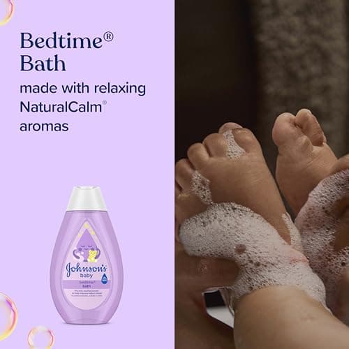 Bedtime Bath, Bedtime Lotion, & Calming Shampoo Gift Set with NaturalCalm Aromas Johnson's Baby Sleepy Time Gift Set, 3 Items B07DGPGR56