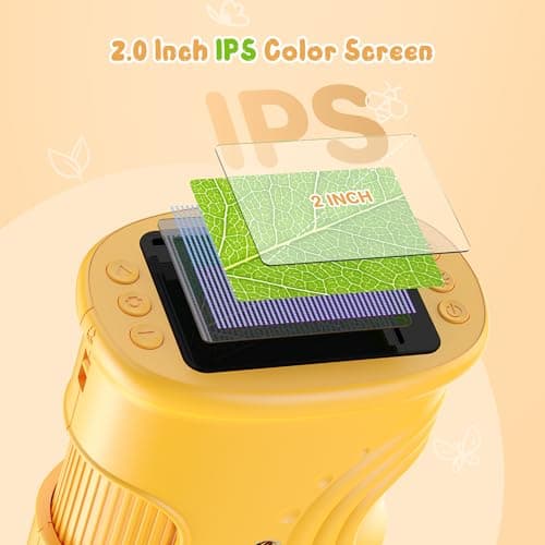 1000X Handheld Digital Microscope for Kids: Pocket Microscope with 2.0" IPS Screen - STEM Toys Birthday Gifts for Girls Boys Child - Portable Edu Science Kits Toddler Age 3-6 6-12 B0FFSSWTB6