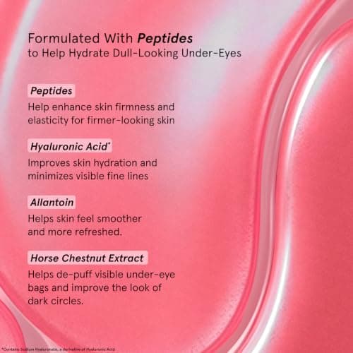 grace & stella Award Winning Under Eye Mask - Christmas Gifts for Teens, Self Care Gifts for Women, Reduce Dark Circles, Puffy Eyes, Undereye Bags, Wrinkles, Under Eye Patches - Vegan (24 Pairs, Pink)