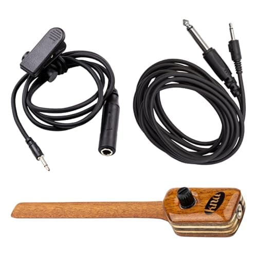 KNA NG-2 Portable Piezo Nylon String Classical Flamenco Guitar Pickup – Natural Acoustic Tone, Lightweight, Detachable, Onboard Volume Control, Passive No Battery Required, Easy Installation