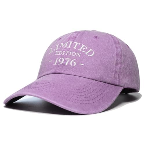 50th Birthday Gifts for Him Her, 50 Year Old Gifts Ideas, Adjustable Washed Cotton Embroidered Baseball Cap B0FJRQ6JCK