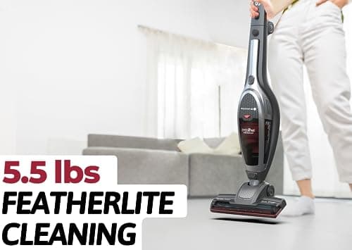 Roomie Tec SlimVac Cordless Vacuum Cleaner for Home – 2200mAh Battery, High Suction Power, Lightweight 2-in-1 Handheld with Bagless Filter, 6 LED Headlights and Auto Recharge Station - Vincent