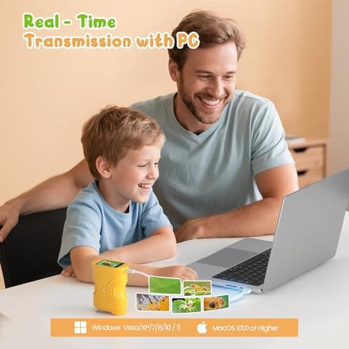 1000X Handheld Digital Microscope for Kids: Pocket Microscope with 2.0" IPS Screen - STEM Toys Birthday Gifts for Girls Boys Child - Portable Edu Science Kits Toddler Age 3-6 6-12 B0FFSSWTB6