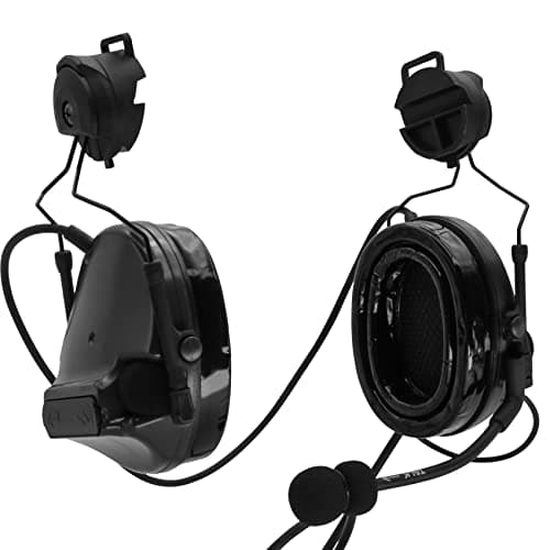 HEARFALCOM Comta III Tactical Headset Helmet ARC Rail Adapter Bracket Version Noise Cancelling Pickup Shooting Headset