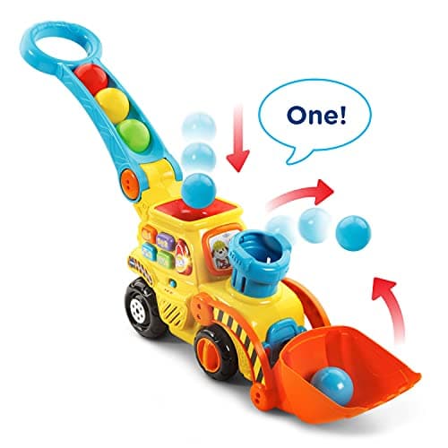 VTech Pop-a-Balls Push and Pop Bulldozer, Yellow B06WV7VBY5