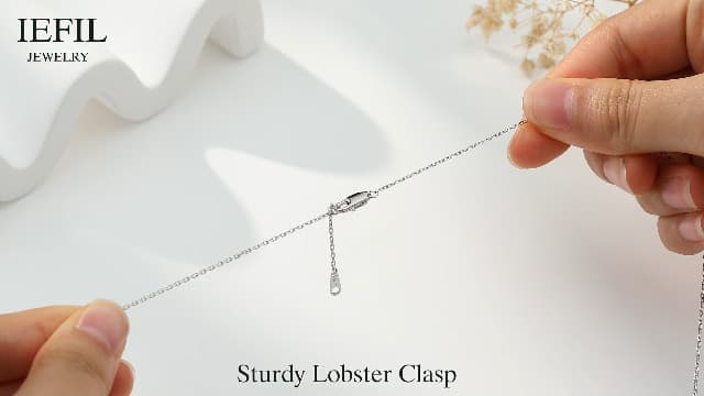 Iefil Christmas Gifts for Mom - 925 Sterling Silver Double Birthstone Necklace, First Mothers Day Gifts for New Mom Jewelry