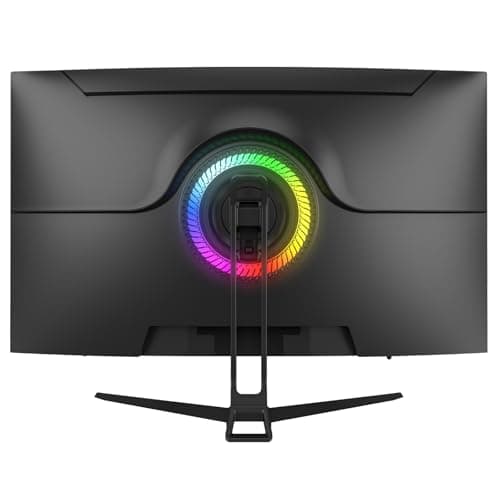 CRUA 32" Curved Gaming Monitor, 4k UHD(3840 * 2160P) VA Screen, 1500R, 144Hz/160Hz Computer Moniter, Supports AMD Freesync, 120% sRGB, Built-in Speakers, Wall Mountable Installs(HDMI 2.1/DP 1.4)-Black