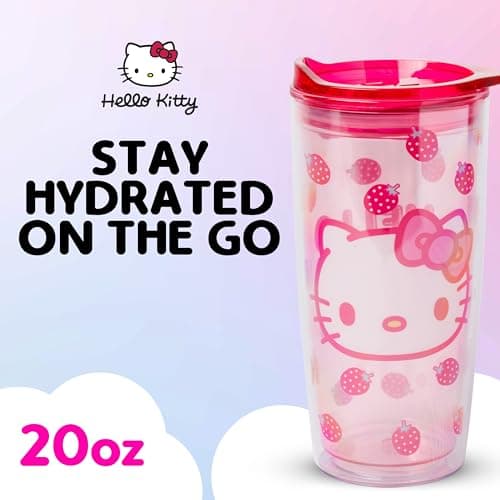 Touchland x Hello Kitty® Hand Sanitizer + Mist Case, Scented & Stylish Hydrating Sanitizer Spray Bundle, Travel Size, Dye Free
