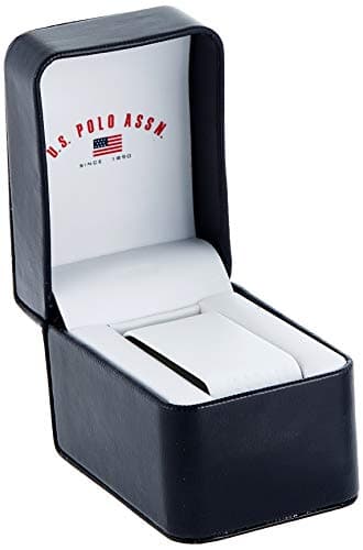 Accutime MEN'S SILVERTONE BRACELET WATCH WITH BLUE DIAL