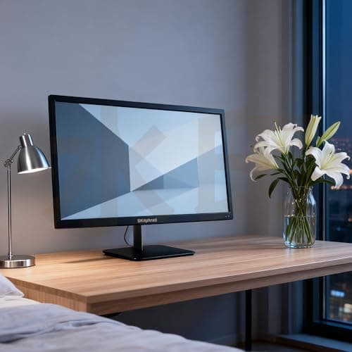 SKitphrati 21.5 Inch Touchscreen Monitor FHD 1920x1080p IPS Screen, VESA Support, 10-Points Computer Touch Screen PC Display with Type-B HDMI VGA Port, 75Hz Desktop Touch Display, Black