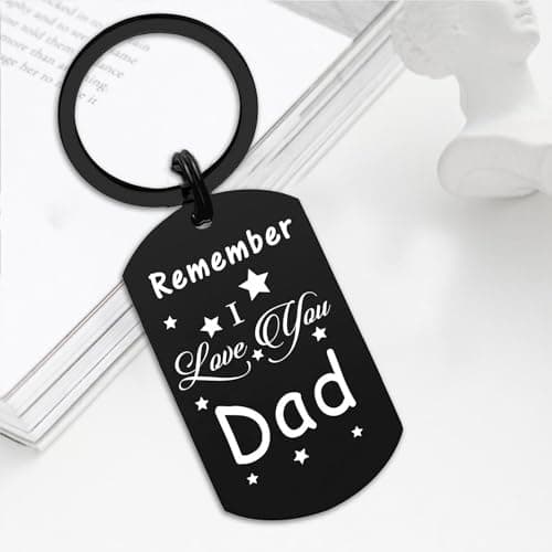 Resdink Dad Gifts from Daughter Son- Remember I Love You Dad Birthday Christmas Fathers Day Keychain