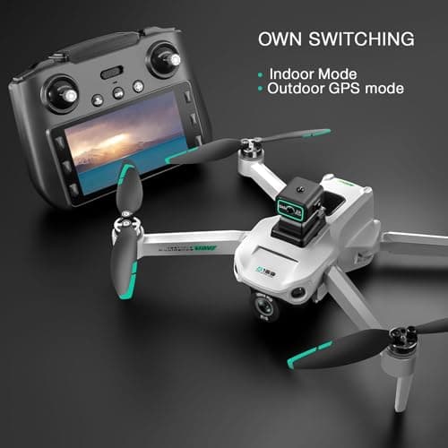 4K GPS Drone with Camera for Adults - 5G Remote Controller with 5.9 Inch Screen,Under 249g,Obstacle Avoidance, 60 Min Flight, Foldable Drone for Adults Beginners.(white)