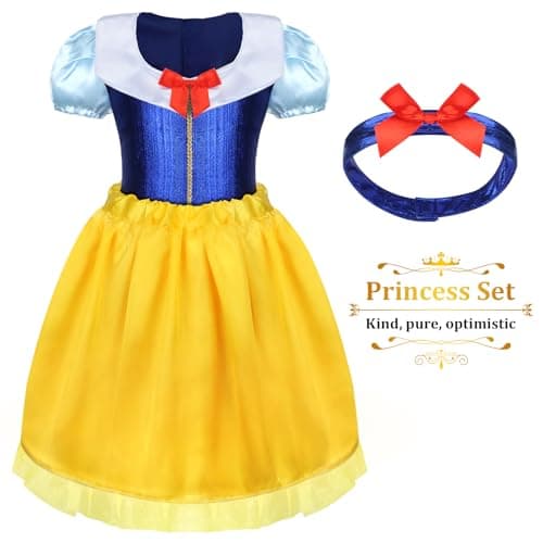 LIMIROLER Princess Dress Up Clothes for Little Girl Role Play Costume Gift Set Princess Dress Up Toys for Toddler Girls B0DF2V6NHW