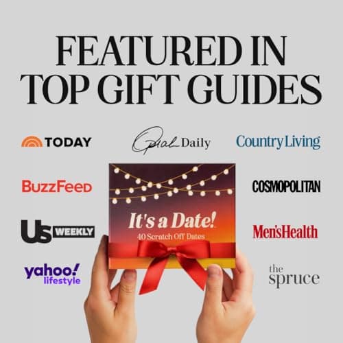 40 Fun and Romantic Scratch Off Date Night Ideas for Him, Her, Girlfriend, Boyfriend, Wife, Husband & Couples, for Men for Women