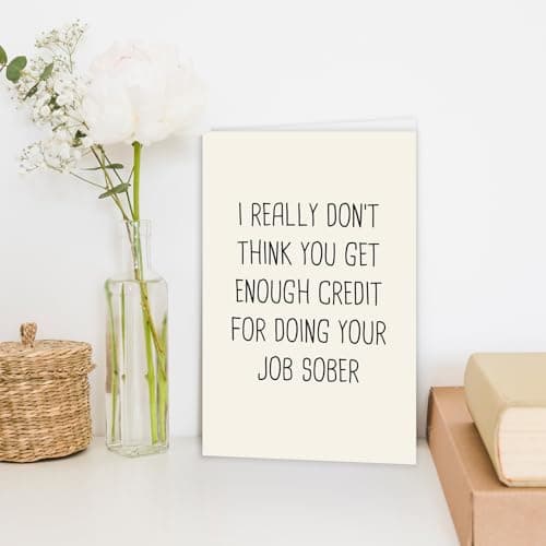 Funny Boss Day Card Gift, Best Retirement Card Gifts for Woman Men, Just Because Card for Him Her, Heartfelt Thank You Card for Coworker Work Friend Leader