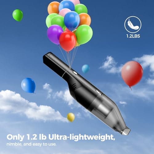 Antaha Handheld Vacuum Cordless -Car Vacuum Portable Cordless Cleaner with 11000Pa Powerful Suction,1.2lbs Lightweight, Type-C Charge, Multiple Accessories, Portable Hand Vacuum for Home, Pet and Car