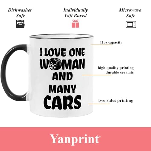 Funny Gifts for Car Lover, Car Guy Coffee Mug, Valentine's Day Birthday Christmas Mug Gifts for Mechanic Husband Boyfriend Him, Gearhead Tea Cup 11 OZ B0DF7NW26D