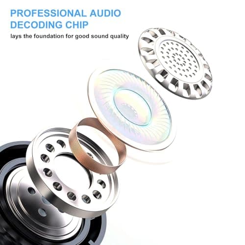Motorcycle Helmet Bluetooth Headset Speakers with Good Sound,Loud,50 Hours Use,Large Button for Gloves,Fast and Stable Connection,Answer Automatically,Voice Assistant,IPX7 Waterproof,Easy Install