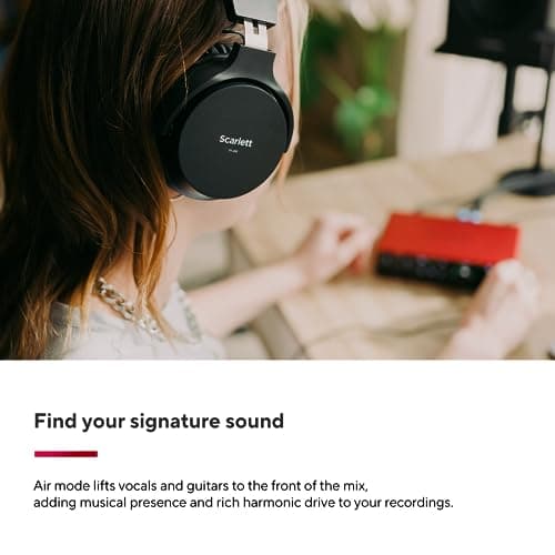 Focusrite Scarlett 2i2 4th Gen USB Audio Interface for Recording, Songwriting, Streaming and Podcasting — High-Fidelity, Studio Quality Recording, and All the Software You Need to Record