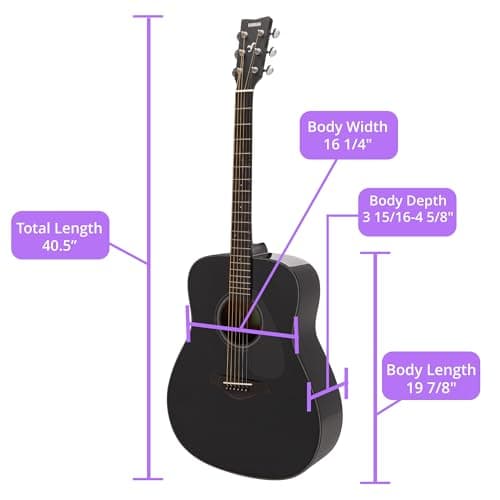 Yamaha FG800J Solid Spruce Top, Traditional Western Gloss Finish Body, 6-String Right-Handed Acoustic Guitar with Rosewood Fingerboard and Bridge (Black), Dreadnought