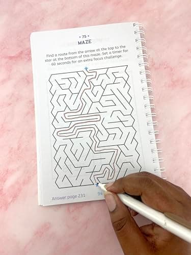 Large Print Memory Puzzles: 175+ Puzzles and Activities for Adults to Exercise Memory and Improve Focus - Includes Spiral Bound / Lay Flat Design and ... Font for Easy Reading (Brain Busters) 1646385039