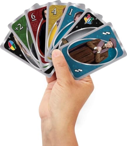 Movie-Themed Deck & Special Sorting Hat Rule for Kids, Teens & Family Game Night for 2-10 Players Mattel Games UNO Harry Potter Card Game with Storage Tin, Ages 7+ B07KSHBB36