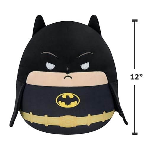 Squishmallows Original 12in DC Comics Batman Plush (Medium-Sized)