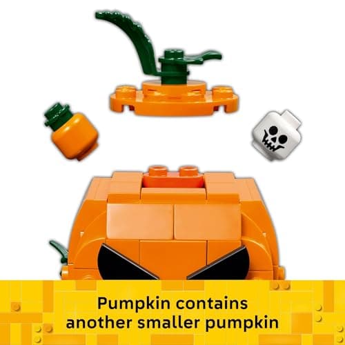 Building Toys for Boys & Girls, Ages 8+, Halloween Decor & Craft, 177 pieces, Gift for Kids LEGO Jack-O'-Lantern Pickup Truck 40822 B0FMPL53NT