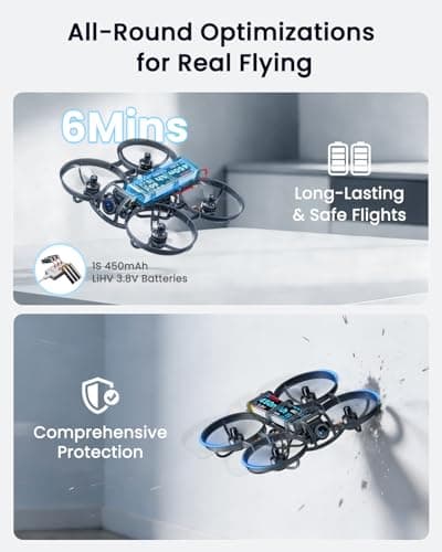 R8 ELRS FPV Whoop Drone RTF with Radiomaster Pocket Controller,4 Batteries,6In1 Charger,FOV160°,Matrix G4 5IN1 FC,0802 20000KV Brushless Motor-Ideal for FPV Freestyle Racing Training Indoor Outdoor