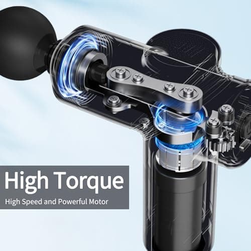 Small Portable Handheld Massager Gun, Back and Neck Massager for Pain Relief, 6 Speed & 4 Heads, Birthday Gifts for Men Dad LEERCON Massage Gun Deep Tissue Mini Muscle Massager for Pain Relief, Blue B0D1NZGMXS