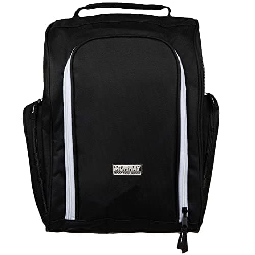 Murray Sporting Goods Golf Shoe Bag for Men and Women - Black Golf Shoe Travel Bag with Side Pockets for Golf Balls, Tees and Other Accessories