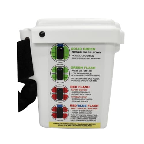 Hammerhead Remora XR1600 Portable Pool Vacuum | Cordless Commercial Pool Cleaner with 21" Head, 25ft Float Cable, Wearable LiFePO4 Battery Pack, and G5 Charger – Made in USA